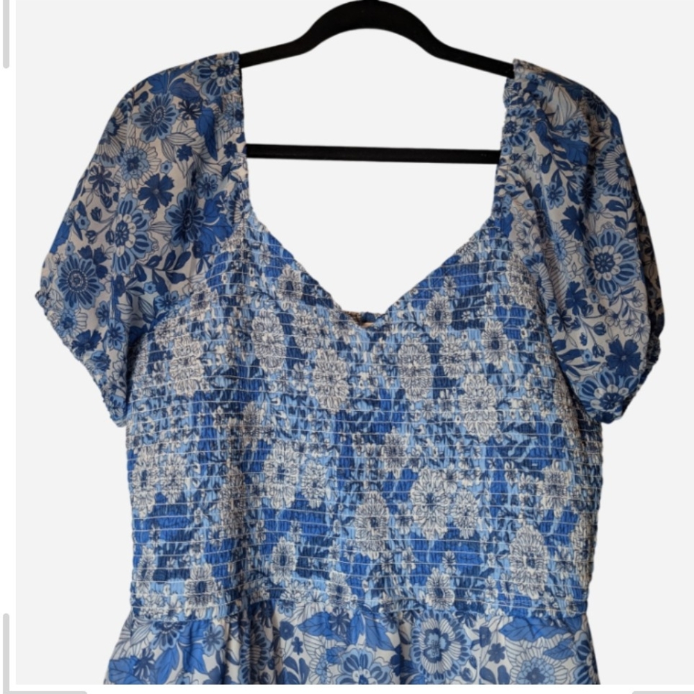 Sincerely Jules Blue Floral Midi Dress - Picture 3 of 7